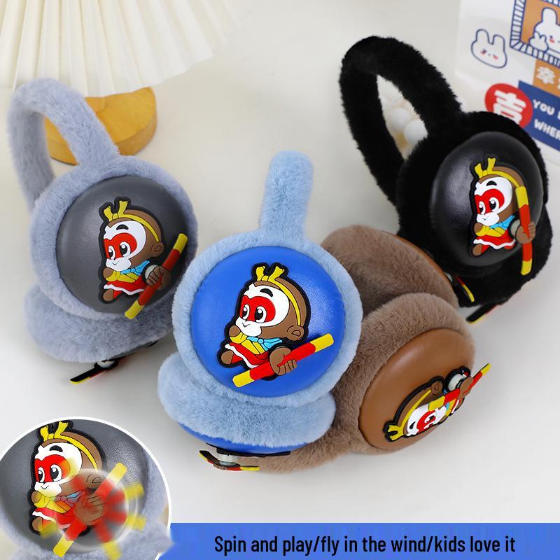 Зимние плюшевые наушники для мальчиков - Теплая, морозостойкая защита для студентов и детей One Size