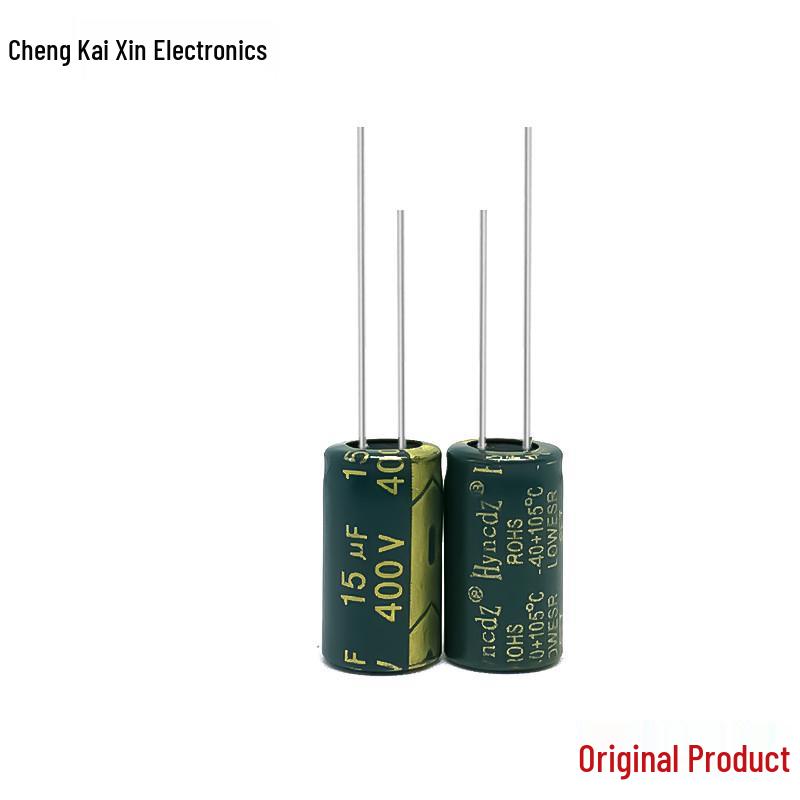 High-Frequency 400V 15uF 8x14mm Aluminum Electrolytic Capacitor, Lightning-Resistant