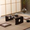 Solid Wood Tatami Coffee Table Zen Tea Low Floor Table for Balcony Japanese Kang Table Space Saving Multipurpose Furniture