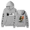 Unisex Attack on Titan Hoodie, Levi Ackerman & Eren Yeager Front Back Print Pullover, Long Sleeve Anime Graphic Hooded Sweatshirt Streetwear