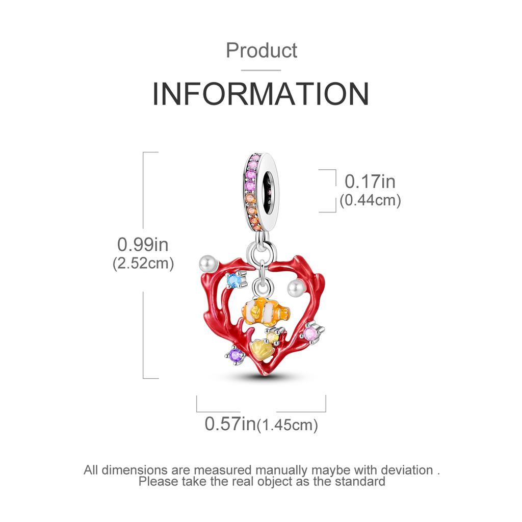 Kupfer Sommer Ozean Strand Krabbe Fisch Anhänger Perlen Passen Original Armband DIY Schmuck Anhänger Dangle Geschenk für Frau