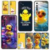 Cartoon Duck Soft TPU For Realme 13 12 11 10 9 Pro Plus GT3 GT2 C21 C25 C35 C53 C55 C67 Pro 5G Phone Case Cover Fundas Capas Bag