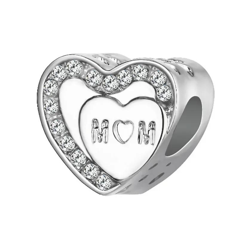 Perles New Love Dad Nan Mom Sister Best Friends pour bracelets à breloques et bracelets DIY pour femmes Fabrication de bijoux Dropshipping