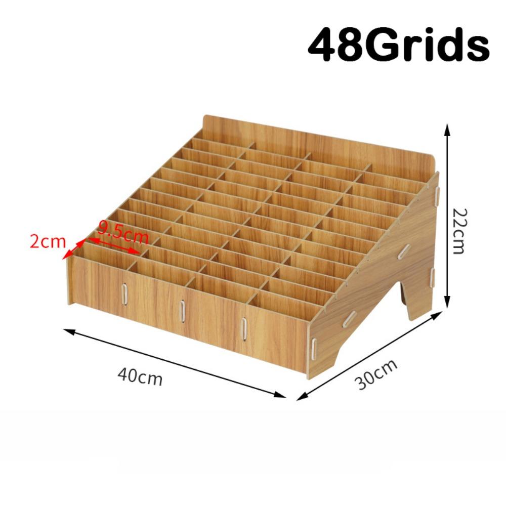 Detachable Phone Storage Box 12/24/36/48Grid Card Holder Rack  for Office Student Use