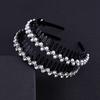 Wave Rhinestones with Gear Female Hairbands Korean Style Headwear Flower Hair Hoop Pearl Headband