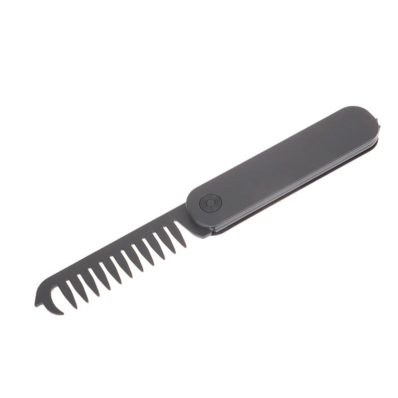 3 In 1 Pocket Folding Comb Wide Tooth Oil Head Comb Beard Combing Barber Hair Clipper Combs Hair Styling Tools