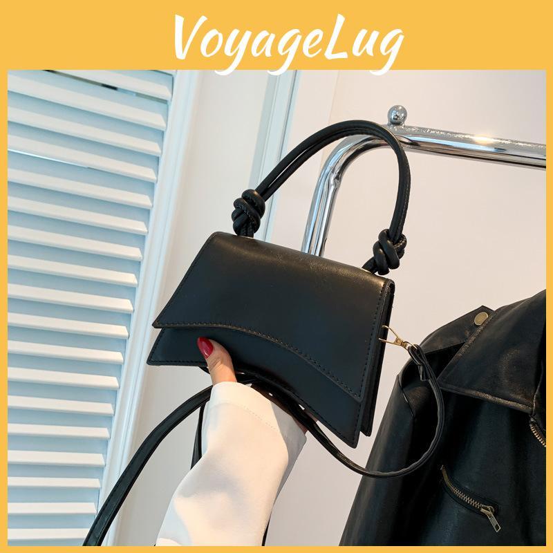 Trendy Retro One Shoulder Bag Classic Solid Color Handbag Ideal For Street Style