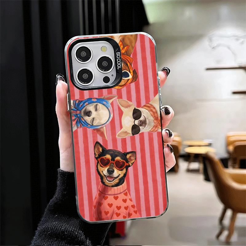 Chihuahua Puppy Teacup Dog Soft Phone Case for iPhone 15 16 17 Pro Max 17Air 16E 14 Plus 13 12 Mini Shockproof Cover Back Shell