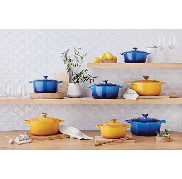 Чугунная жаровня Le Creuset Signature круглая 20 см нектар 2,4 л (21177206724430)