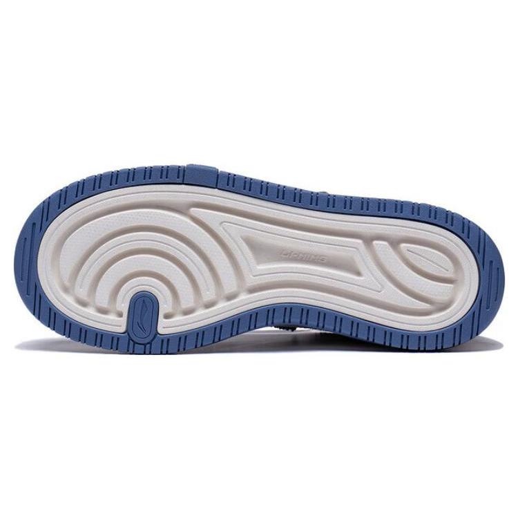 New LiNing Future C1 Slip Resistant Cushioning Low Top Skateboard Shoes Women's Soft Gray Blue AGCT120-2