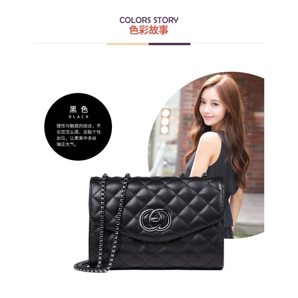 Bag Women's Versatile New 2025 Leather Small Fragrant Rhombus Chain Bag Fashion Shoulder Bag 2025 Crossbody Bag