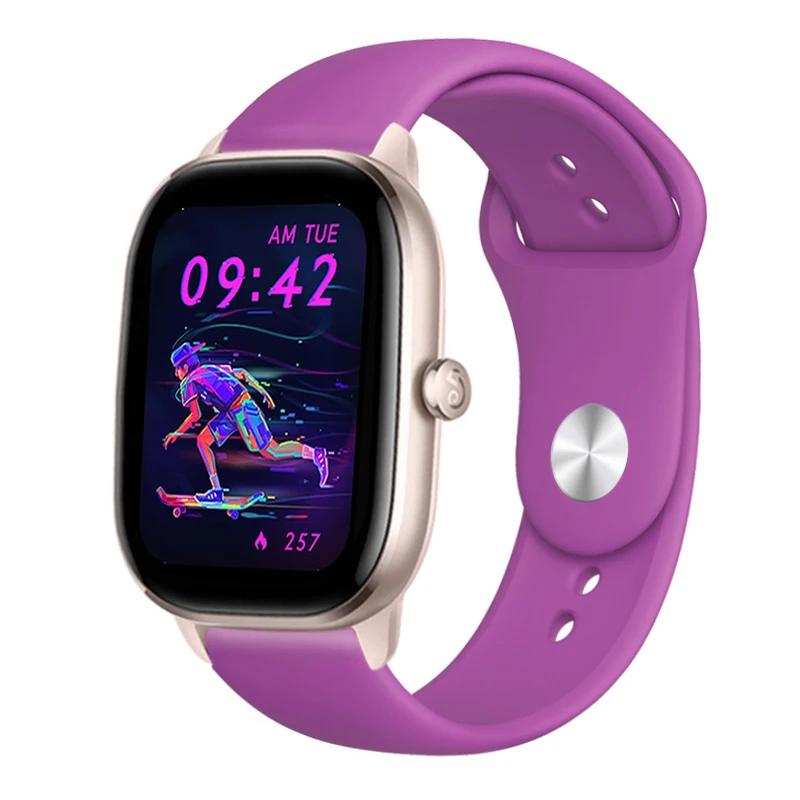 20mm 22mm řemínek na hodinky pro Amazfit gts 4/3/2/gtr4 mini/Gtr/2e/Pro 47mm sportovní silikonový náramek náramek Amazfit Bip/U/3/Pro