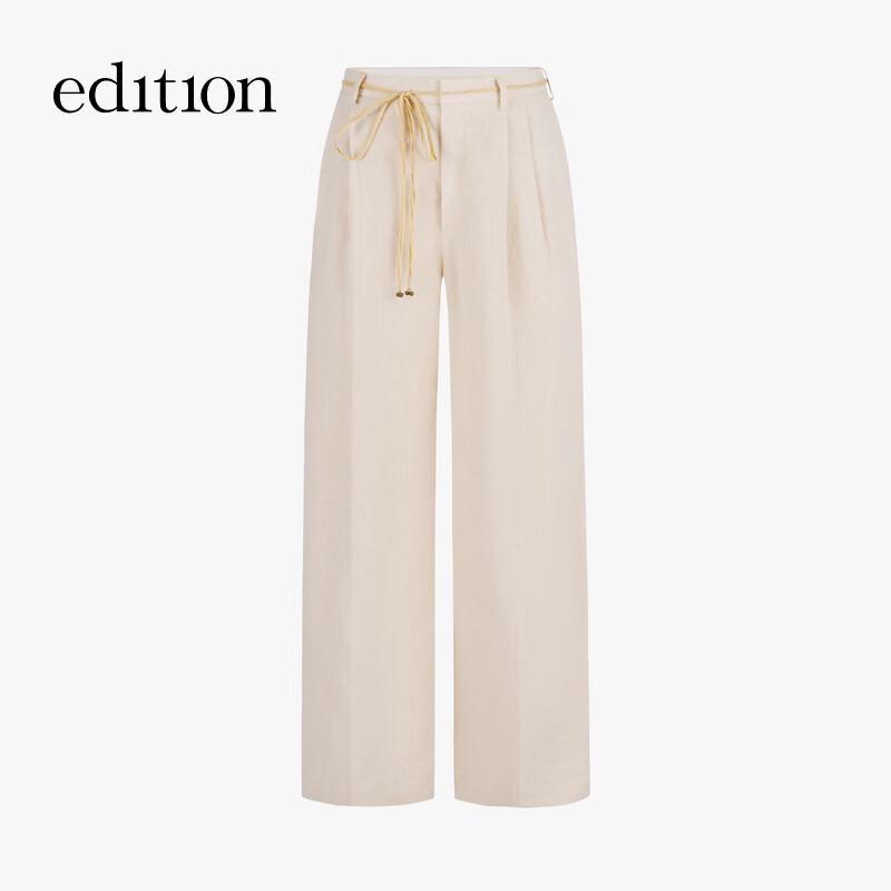 Edition Women's Linen Casual Straight-Leg Trousers