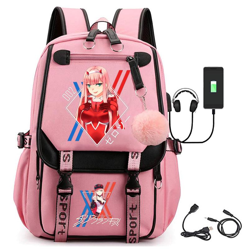 Large Capacity Schoolbag with Shoulder Strap; Student Three-piece Pencil Case Set