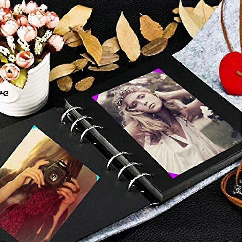 DIY Felt Memory Book Scrapbook Photo Album Self-adhesive for Weddings