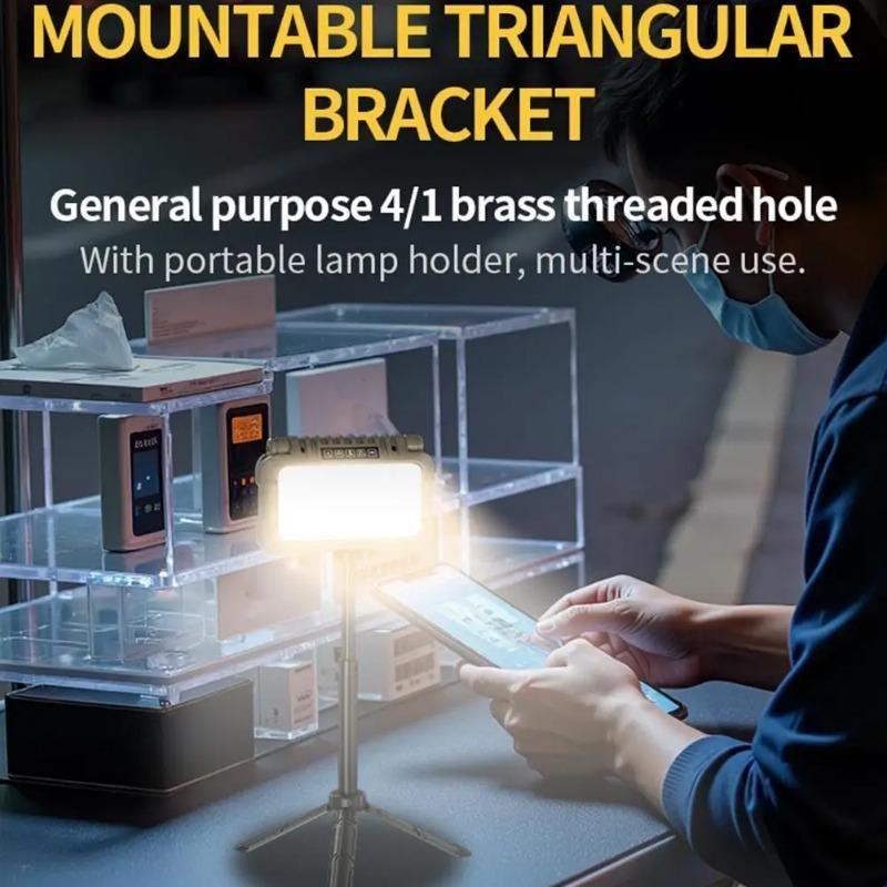 Waterproof 4800mAh High Power Rechargeable LED Camping Tent Light Portable Outdoor Emergency Searchlight Hanging Night Lamp