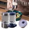 Press-Type Quantitative Seasoning Jar Adjustables Opening Sealed Salt Jar For Home Kitchen Hotel