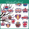 Royal King Charles Iii Crown Party Decorations 8 Paper Cutouts With Twine