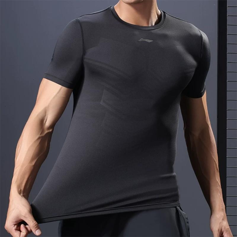 Li Ning Fitness Clothing Men's Black Thin MXMB-079