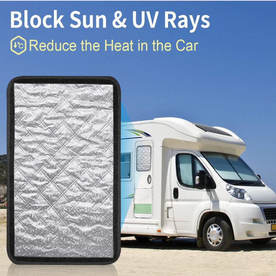 Summer RV Door & Window Sun Shade: Waterproof, Insulated Privacy Cover for Camping
