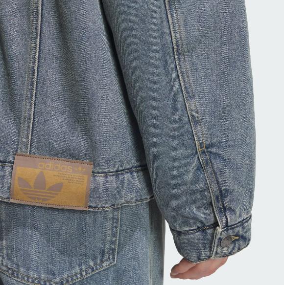 adidas Originals Denim Gepolsterte Herrenjacke JY0202 Asiatische Größe