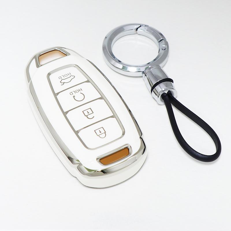 3/4/5 Buttons For Hyundai Encino Kona Solaris Azera Grandeur Elantra Santa I30 Ix35 Accent Fe Shell Fob Tpu Car Key Case Cover