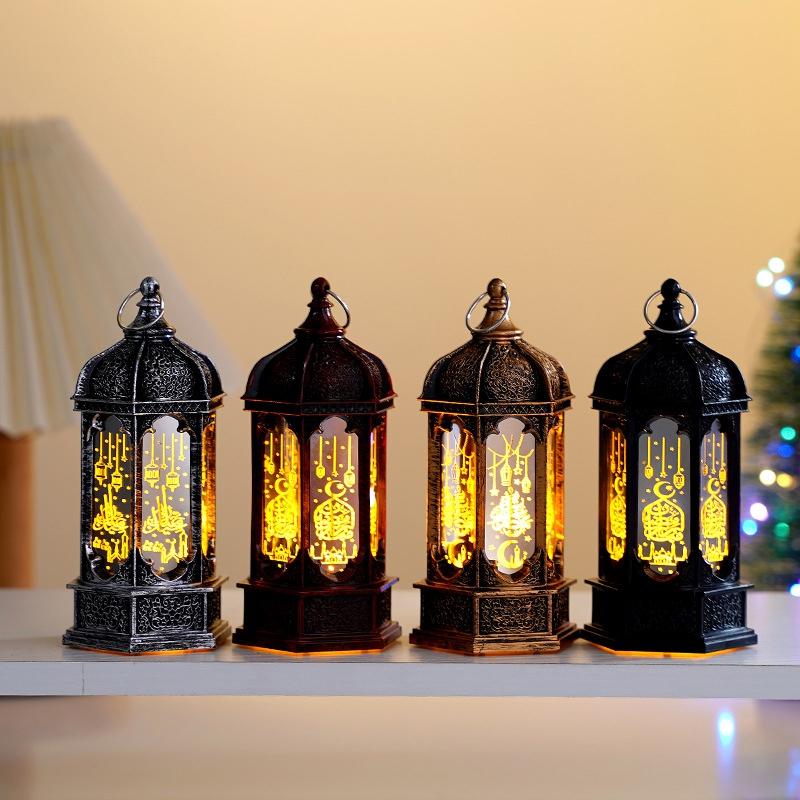 Ramadan Decoration LED Lantern Light Eid Mubarak Moon Star Glowing Light Islamic Muslim Al Adha Gift Home Decor