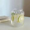 High Borosilicate Transparent Glass Internet Celebrity Glass Single Layer Breakfast Cup Household Multi Capacity Juice Drink Milk Cup