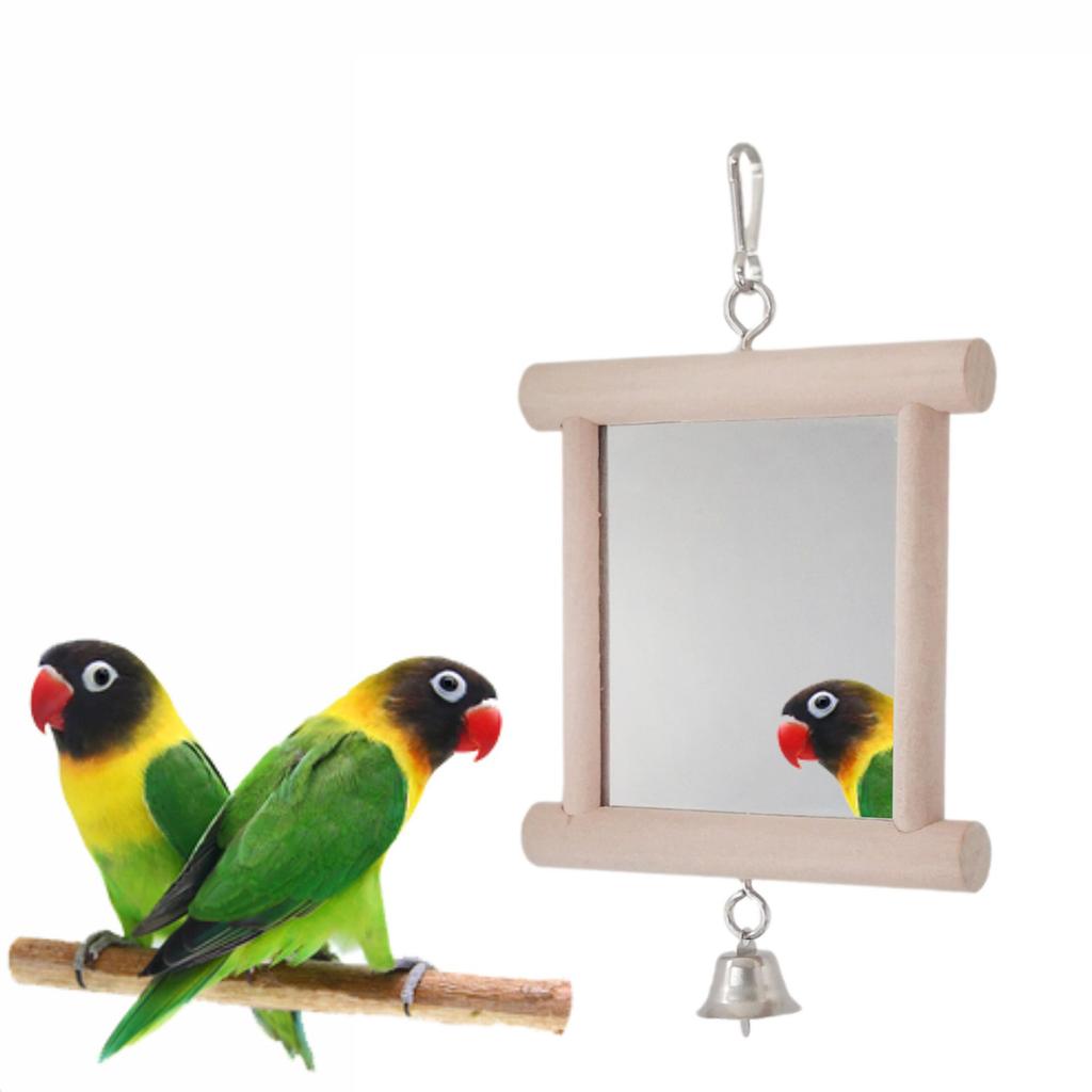 Parrot Toys Bird Toys Mirror: Round Bird Mirror