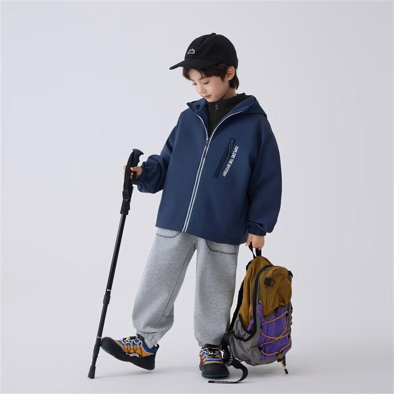 Boys' Hooded Waterproof Spring Jacket