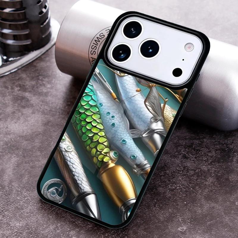 

Fishing Gear Fish Phone Case for iPhone 17 16 15 Pro Max Air 14 13 12 11 Plus Shockproof Cover iPhone 11 Pro