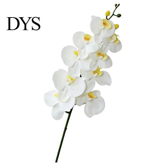 Maintenance Free Faux Floral Arrangements Artificial Phalaenopsis Silk Orchid Flower for Home Decor, Realistic Velvet Plant Decorative Plants Weddings