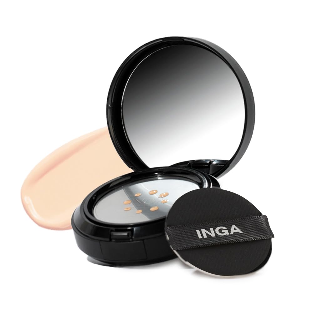 

INGA Tattoo Light Vanilla Good coverage for light skin tones Cushion, (19N) - (LIGHT BANILA)