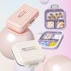 xiaobudian 7 Compartments Pill Box, with Sealing Ring And Lock Buckle, Waterproof Double-Layer Medicine Organizer, for Travel Daily Use
