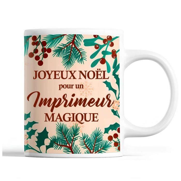Mug - Imprimeur homme - Beige - Céramique - 325 ml - Résistant lave-vaisselle et micro-onde