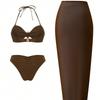 Starfish Swimsuit Set Beach Wrap Skirt 3-Piece High-Quality Swimwear Women