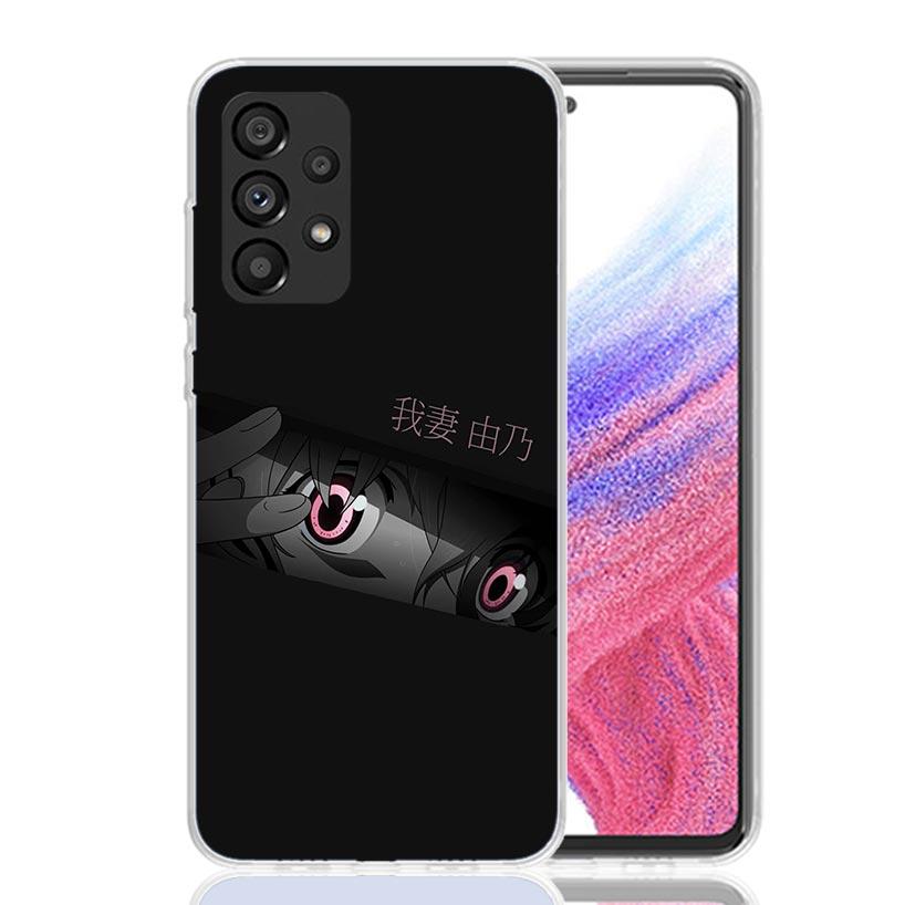 Anime Lovely Girl Eyes Phone Case For Samsung Galaxy A52 A32 A22 A12 A02S A50S A30S A51 A31 AA71 Note 20 Ultra 10 S10 Plus Galax