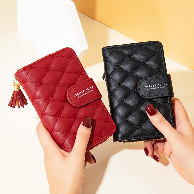 Aliwood Kožená Dámská Peněženka Hasp zip Kapsa na mince portfel damski Držáky na karty Luxusní Značka Peněženky Designová Psaníčko Peněženka na peníze