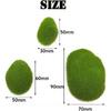 YOOHUA 30 Peças 3 Tamanhos Pedras de Musgo Artificial Decorativas, Bolas de Musgo Verde, Pedras de Musgo, Pedras Cobertas de Musgo Verde, Decoração de Musgo Falso para Floral