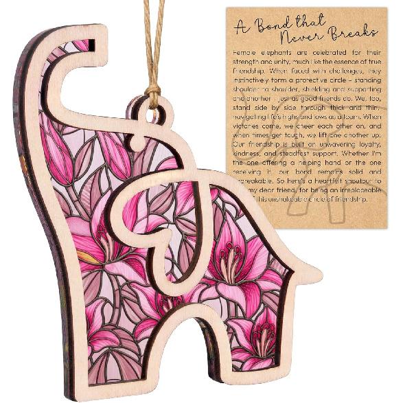 Best Friend, Friendship Elephant Ornament, Elephant Gift for Women, Unique Valentines Gifts for Friends, Birthday Valentines Day Gifts for Friends