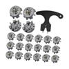 30 Pieces Golf Shoe Spikes Non-Slip Replacement Tips for Sports Shoes Made of Material And