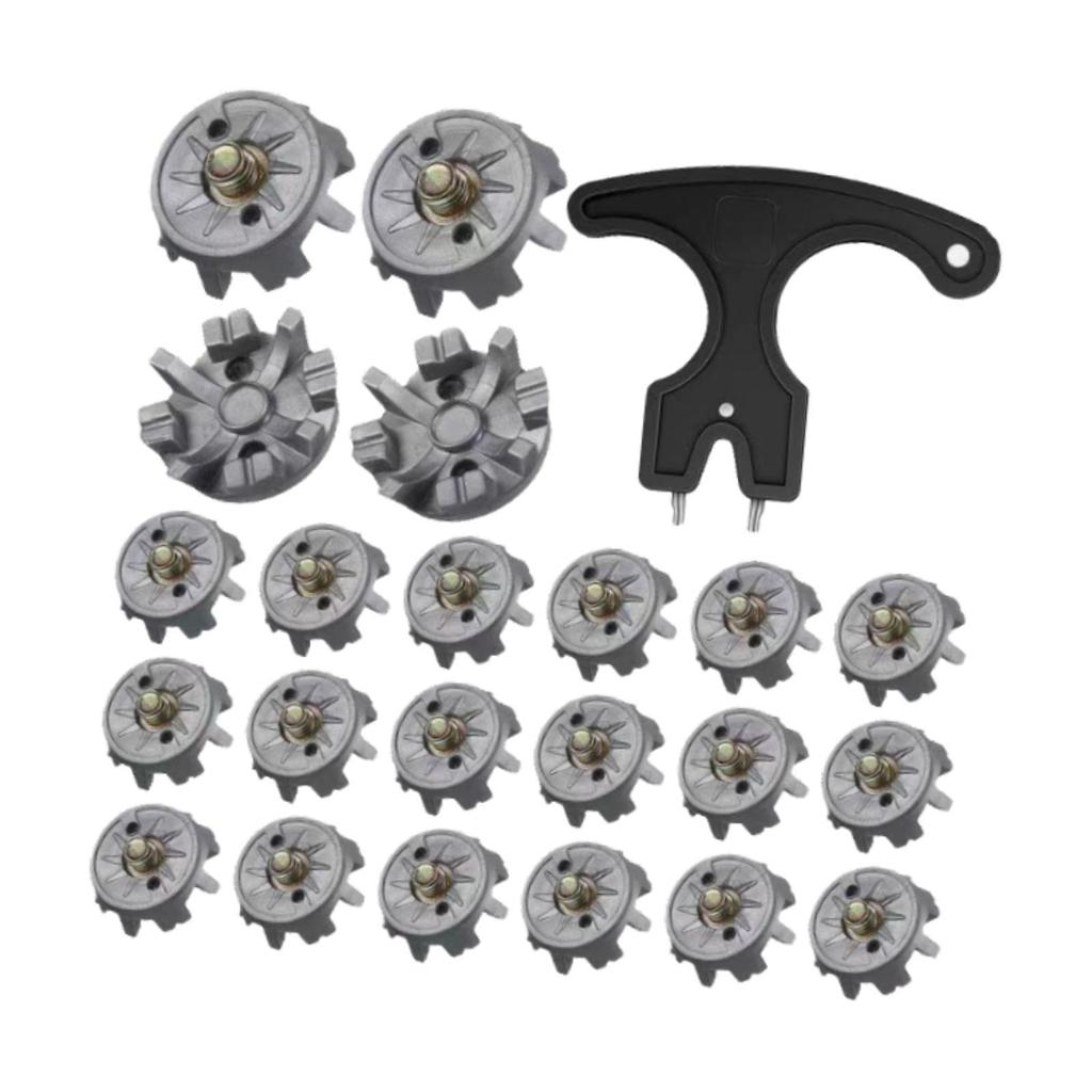 30 Pieces Golf Shoe Spikes Non-Slip Replacement Tips for Sports Shoes Made of Material And