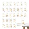 30pcs Acrylic Wedding Place Card No.1-30 Name Tag Arch Blank Seating Card DIY Hanging Sign Mark Place Banquet Party Decoration
