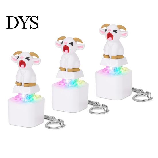 Animal Push Button Toy 1/2/3Pcs Screaming Goat Keyboard Fidget Toy, Rechargeable Sheep Finger Clicker with Sound Effects Light Sound, Decompression