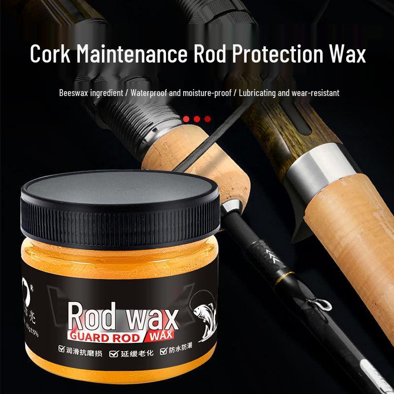 Solid Wood Fishing Rod Protectant Wax and Moisturizing Oil - Anti-Cracking, Moisture-Proof Polishing Care for Long-Lasting Maintenance