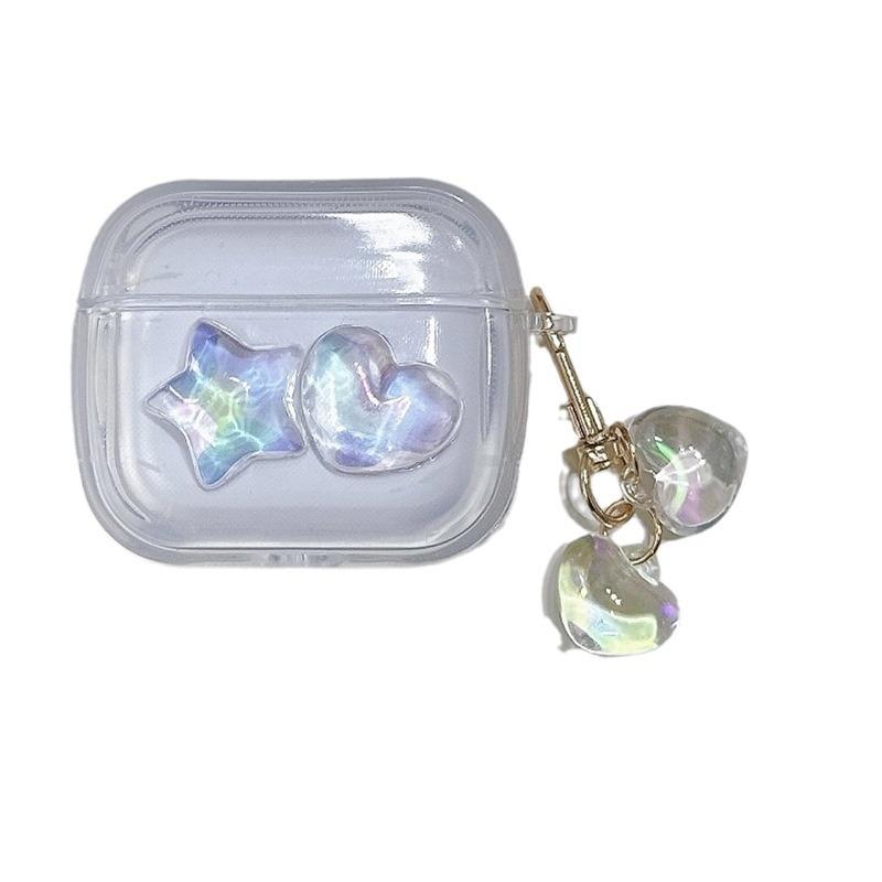 Color-plated Star Love for AirPods 1 Generation Protective Cover, Second Generation 1 Generation Pro1 Apple Bluetooth Headset Case Female