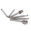 6pcs High Speed Steel Rotary Cutter Files Grinding Engraving Drilling Bit Hand Tool Set Hss Woodworking Tools