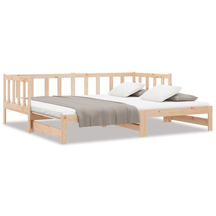 VidaXL Daybed with Trundle Bed, Sofa Bed, Guest Bed Frame, Living Room Interior Guest Bed, 836162