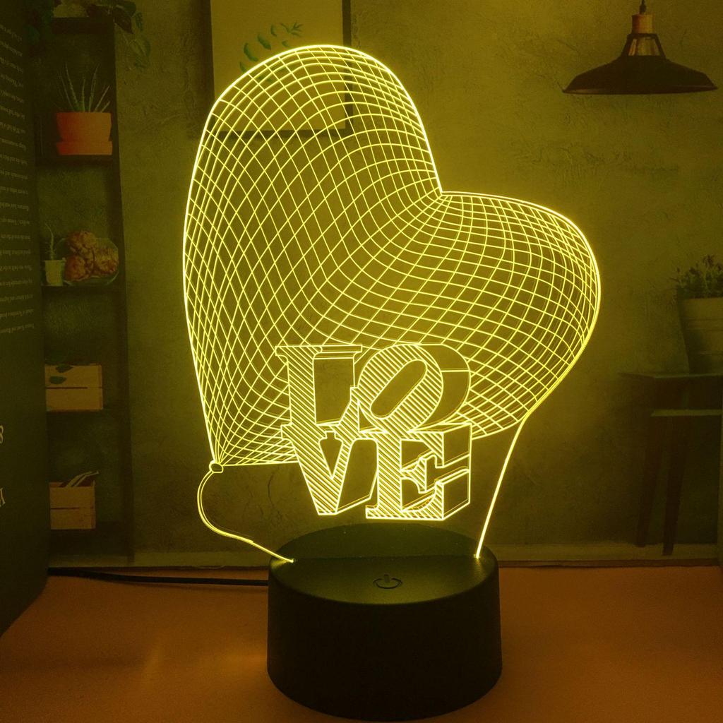 Creative 3D Cartoon Night Light - Gift for Girlfriend or Female Classmate, Perfect for Birthday or Dorm Desk.
