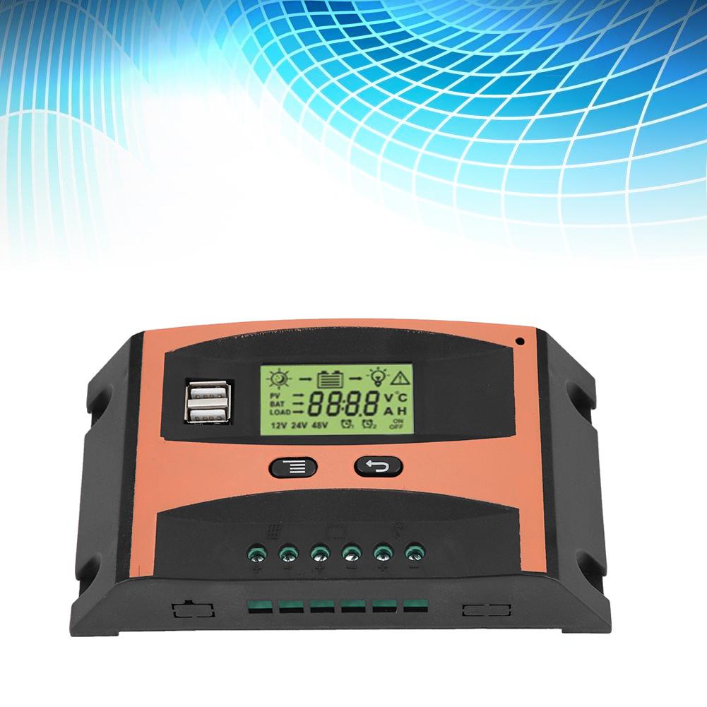 12V 24V MPPT Solarpanel-Regler LCD-Bildschirm Automatischer Batterieregler 40A